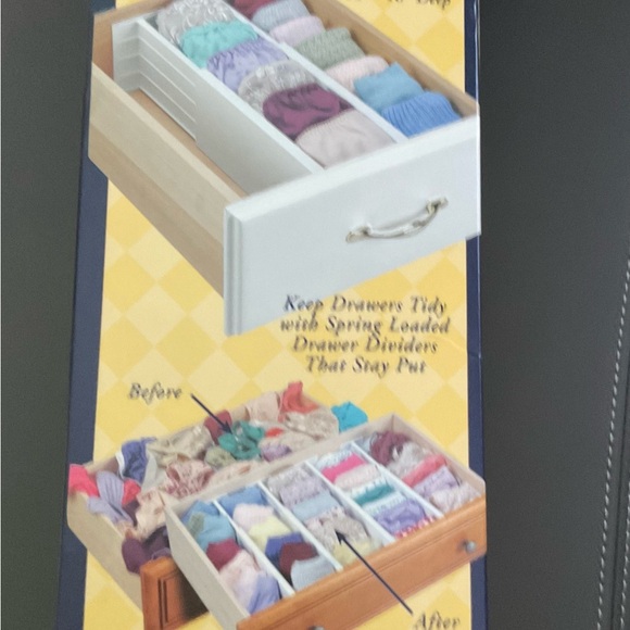 Spring Kit Multi Drawer Storage & Organization | Dial Drawer Organizer Divider With Spring ...
